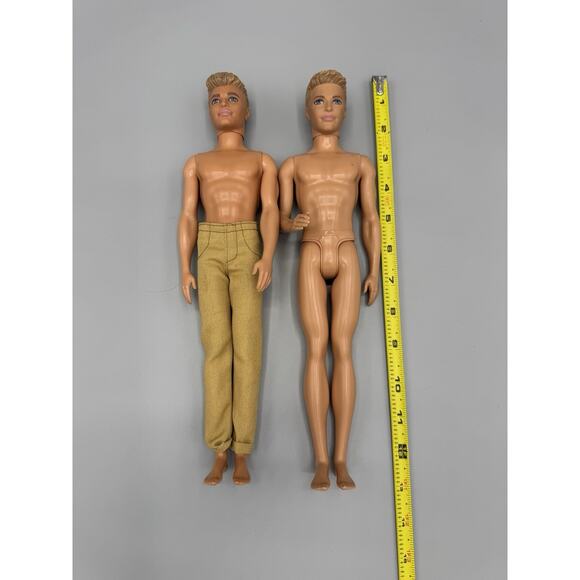 Set Of 2 Barbie Ken Nude Dolls 2010’s Blonde Hair READ DESCRIPTION - Picture 2 of 12